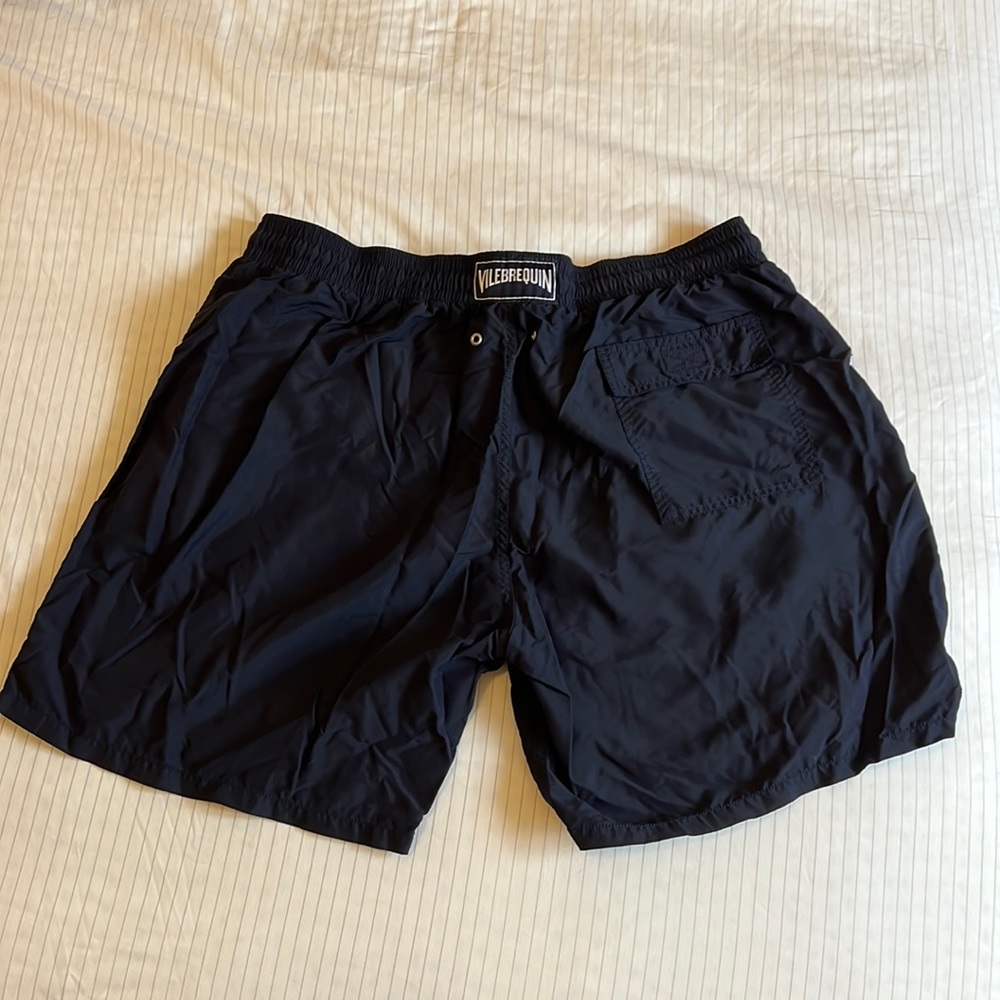 Vilebrequin Men Swim Trunks Solid XXXL Navy Blue